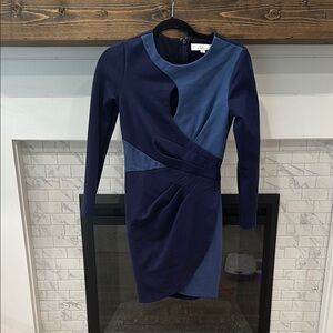 Adelyn Rae Blue Long Sleeve Body on Dress 2 for $20
